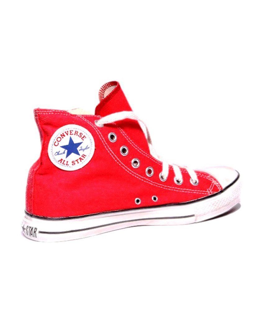 converse canvas red
