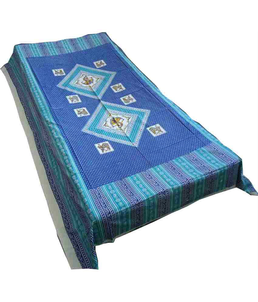 Jaipur Flat Single Bed Cotton Multi Colored Bedsheet Buy Jaipur Flat