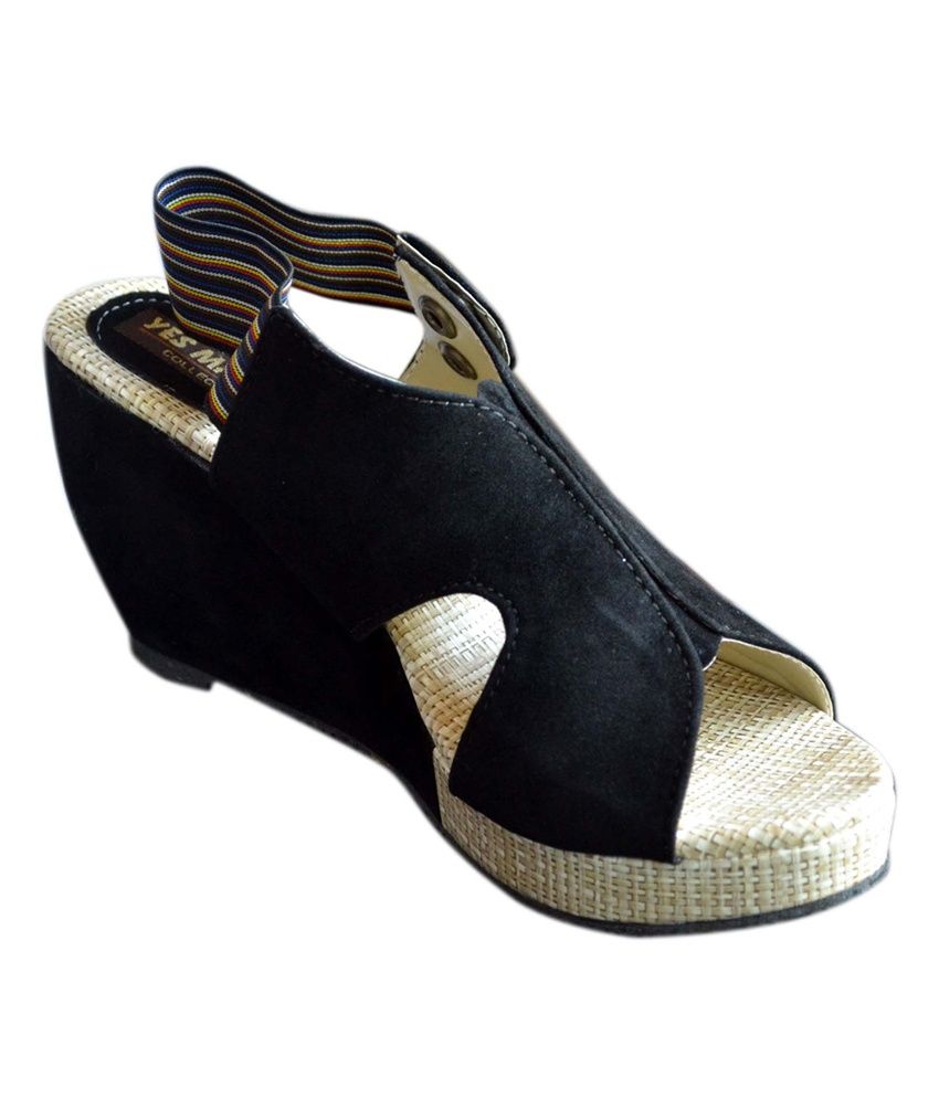 cheap black platforms