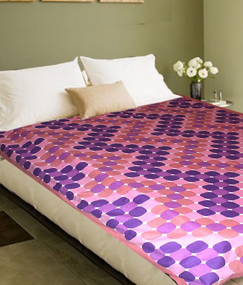 Christy's Collection Multi Colour Cotton Bed Sheets Single Bedsheet Without Pillow Covers Buy