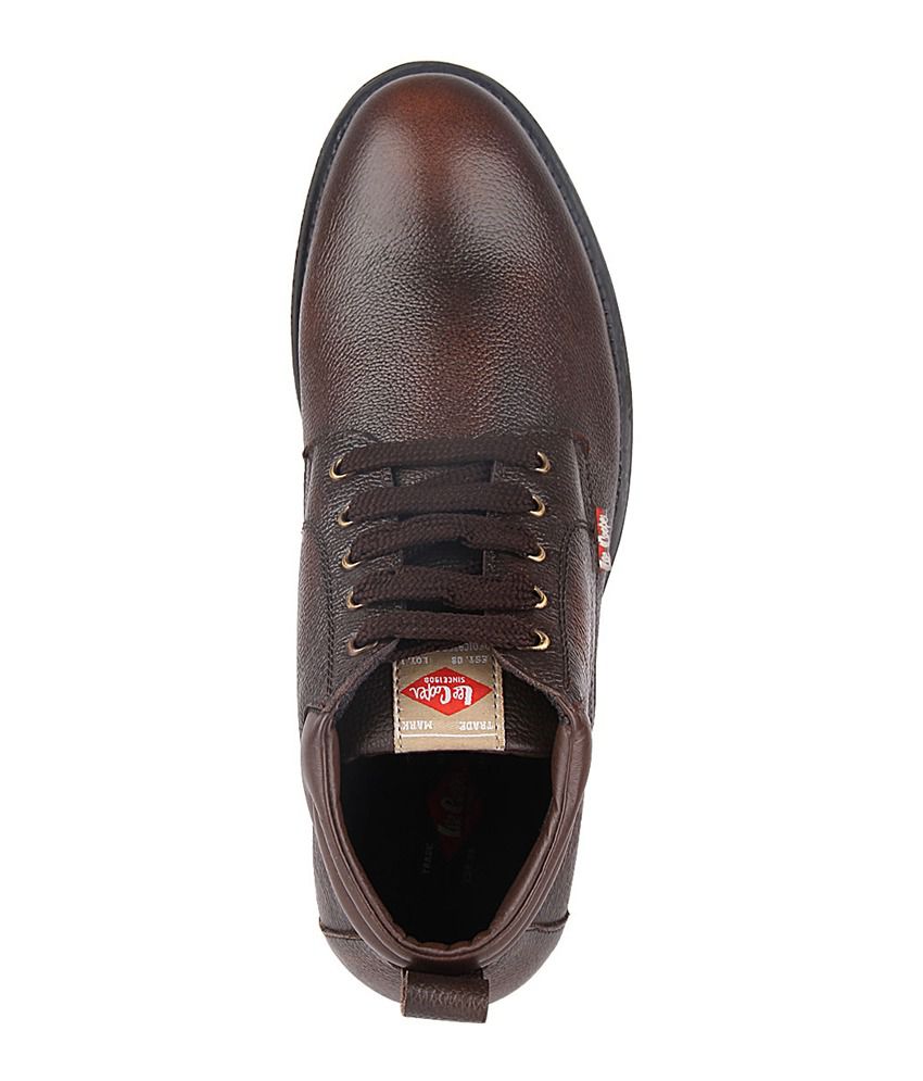 lee cooper brown casual shoes