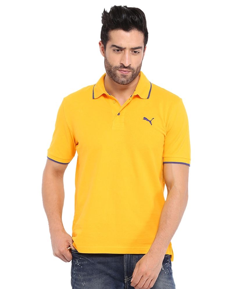 yellow mens polo shirts