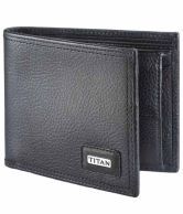 Titan Leather Black Men Regular Wallet Art TW165LM1BK