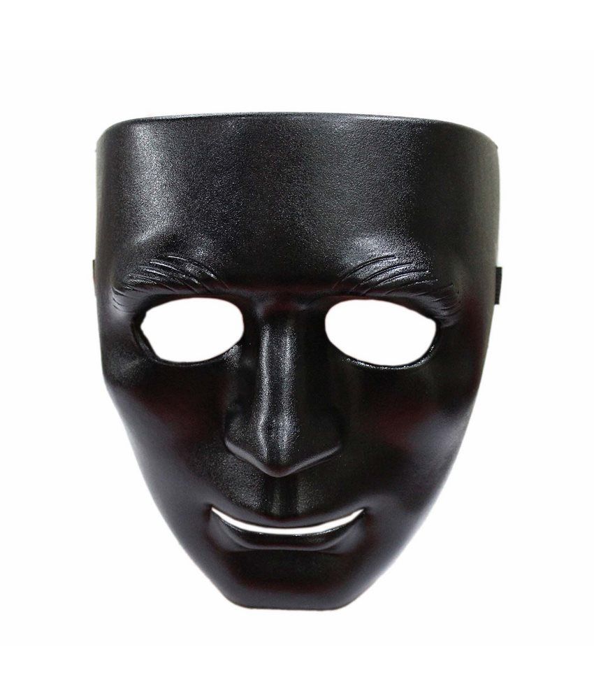 Tootpado Halloween Full Blank Face Man Expression Mask - Black - Buy ...