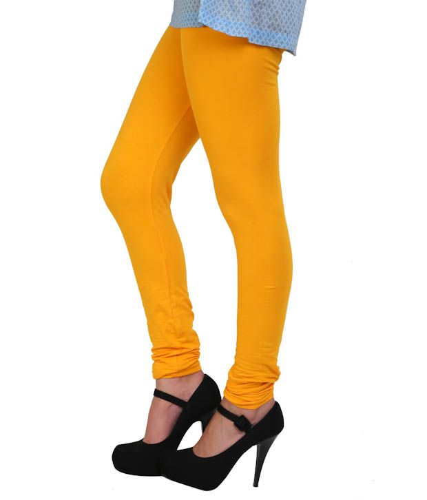 yellow cotton churidar