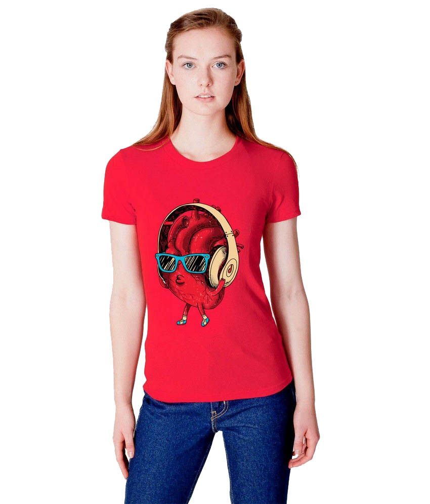 Buy Ilyk Red Cotton Tees Online at Best Prices in India - Snapdeal