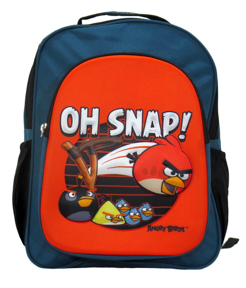     			Priority Angry Birds 3d Front School Bag