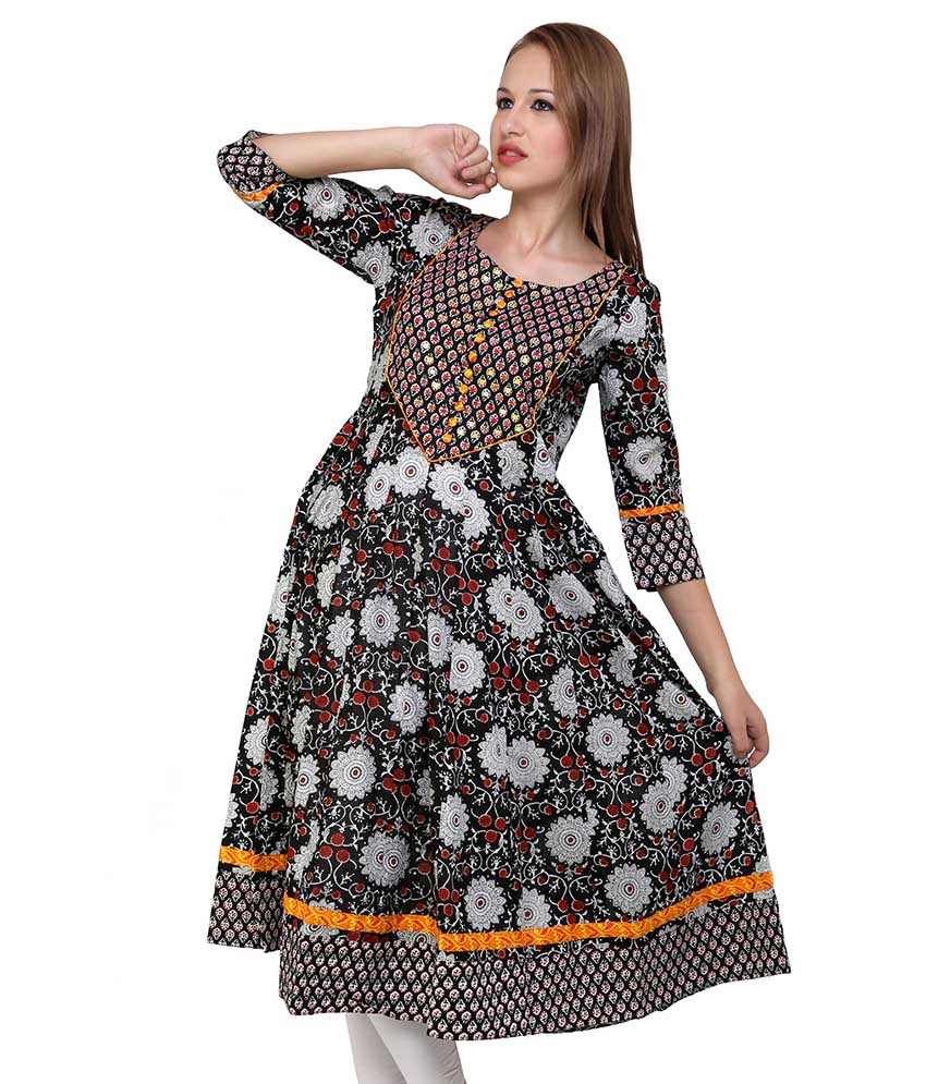 round neck anarkali