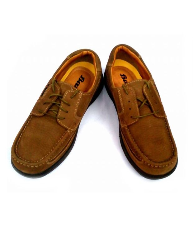 bata leather casual shoes