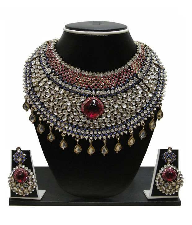 snapdeal kundan necklace