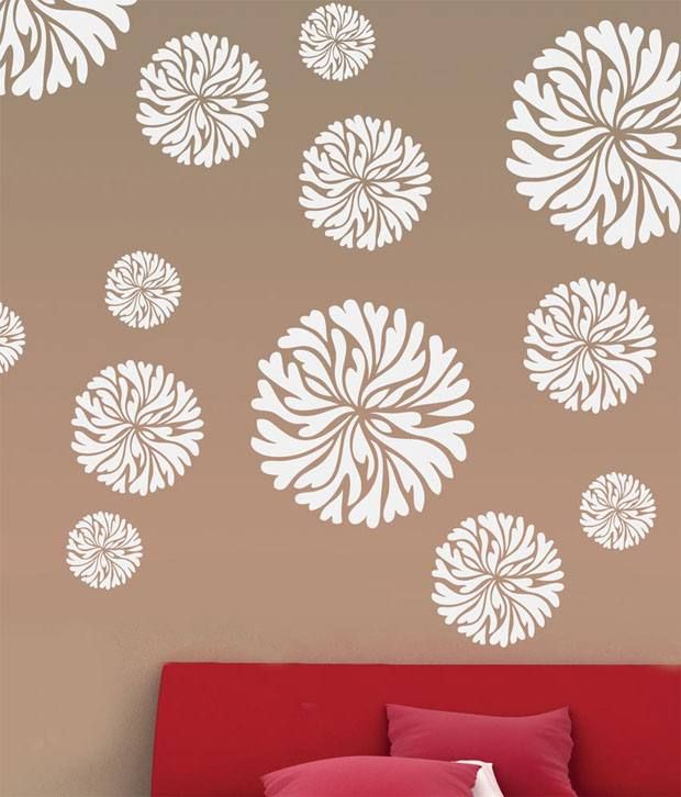 Buy Decorze Flower Wall Stencil Fs16 Online at Low Price in India