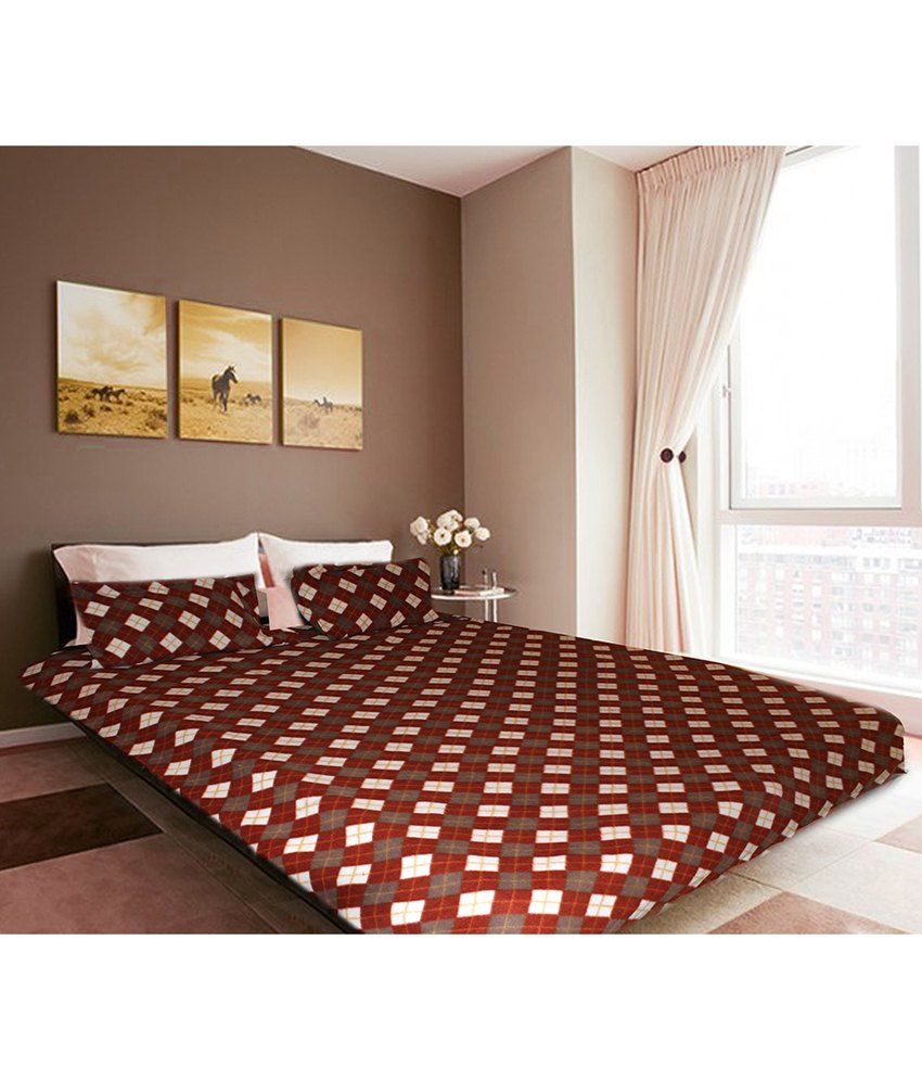 Christy's Collection Double Winter Bed Sheet cum Blanket With Pillow