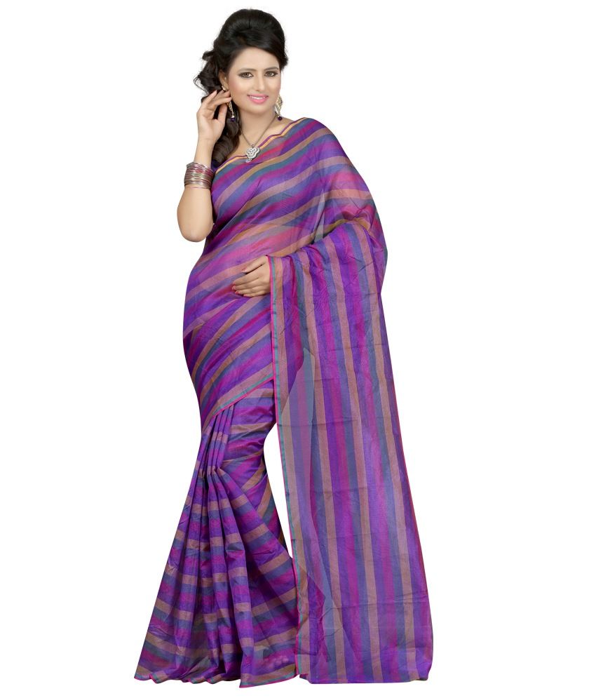 purple cotton sarees