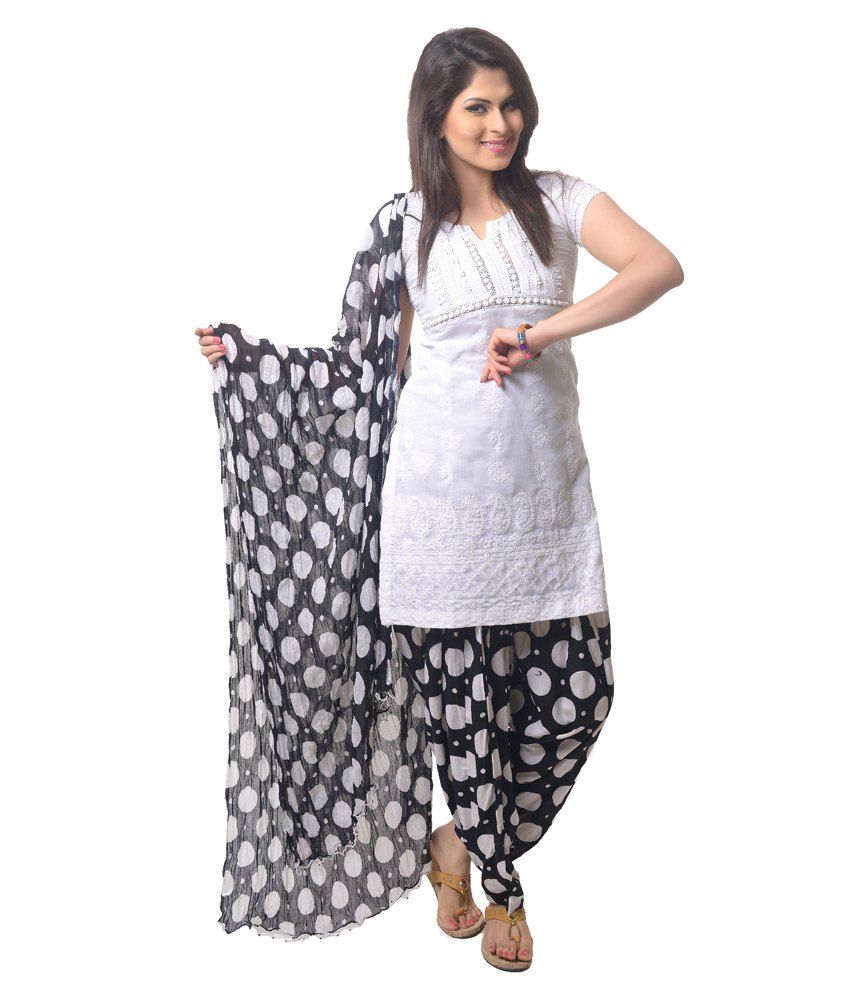 white patiala pants with dupatta online shopping