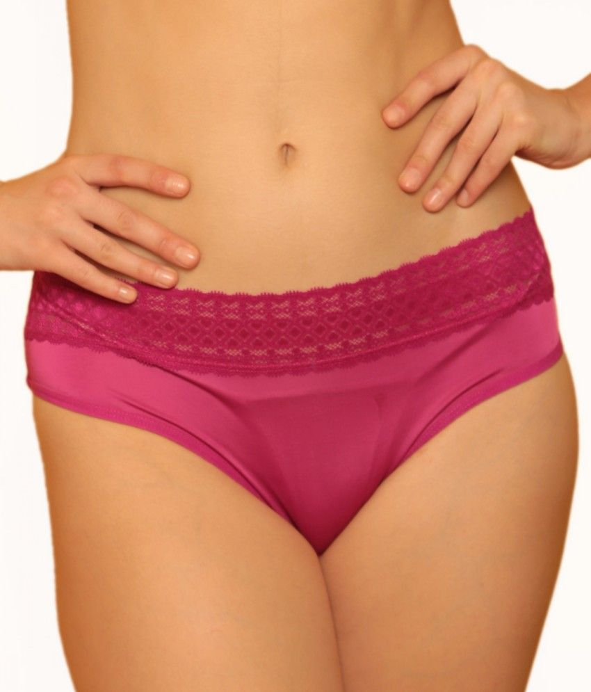Buy Clovia Comfy Polyamide Briefs In Hot Pink Online at Best Prices in