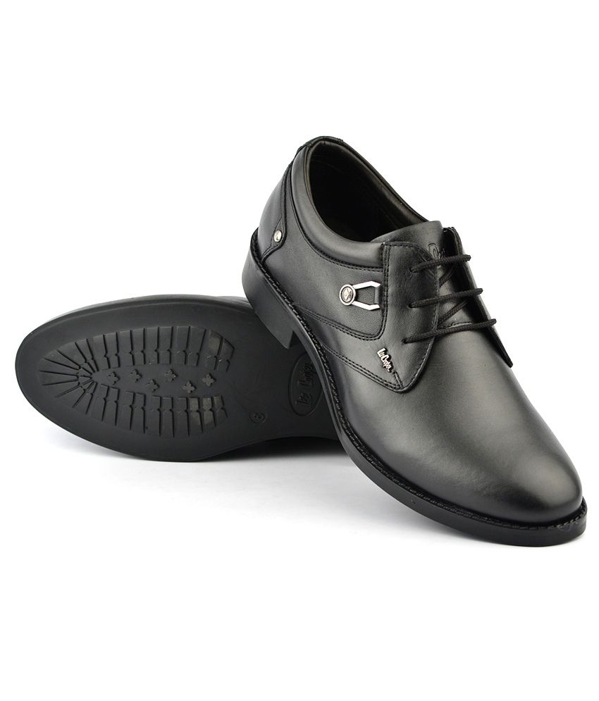 Lee Cooper Black Formal Shoes Art ALC2024BLK Price in India- Buy Lee ...
