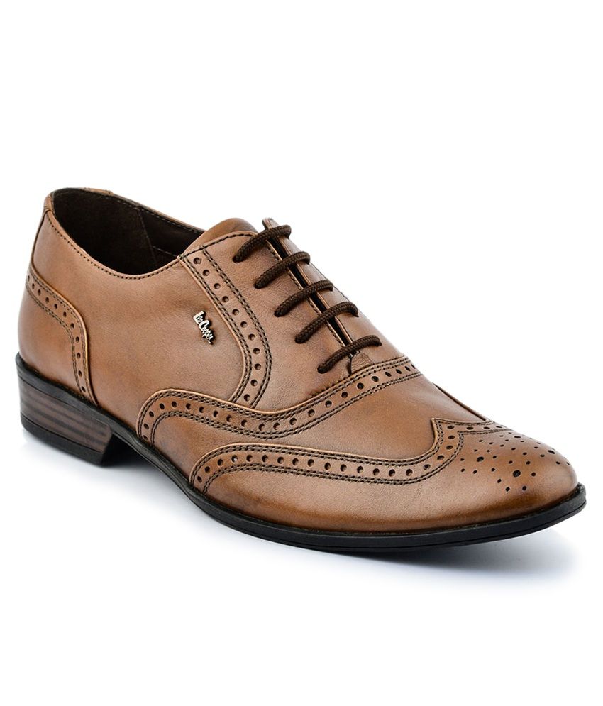 allen cooper tan formal shoes