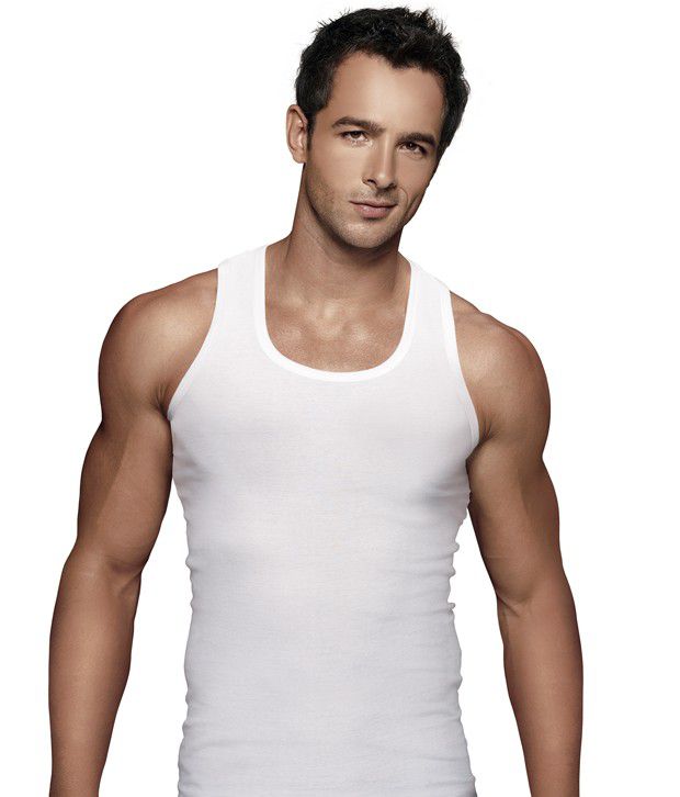     			Euro White Pack Of 5 Cotton Vests