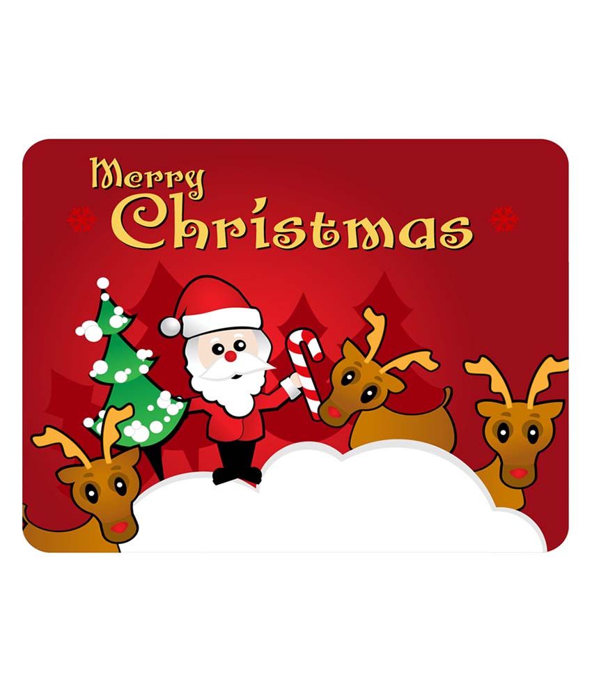 Shopkeeda Merry Christmas Cartoon Scene Mouse Pad - Buy Shopkeeda Merry Christmas Cartoon Scene