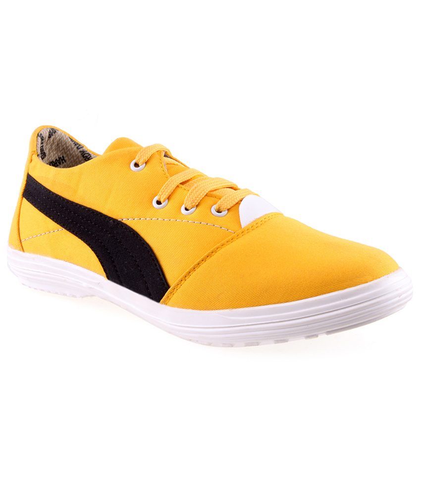 yellow canvas shoes online