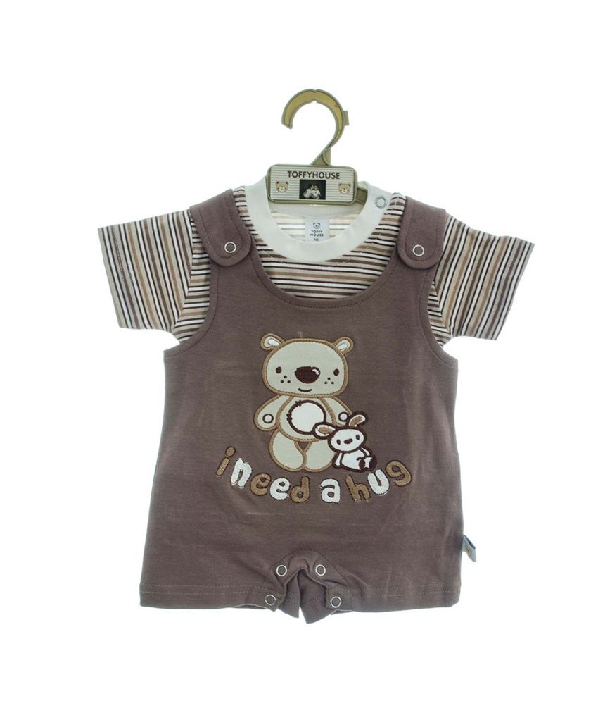 Toffy House Brown Mom And Little Teddy Rompers Buy Toffy House Brown