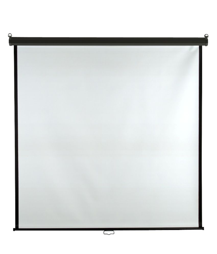 Buy INLIGHT Wall Type Projector Screen Size 7 Ft. x 5 Ft. In Imported High Gain Fabric With 1