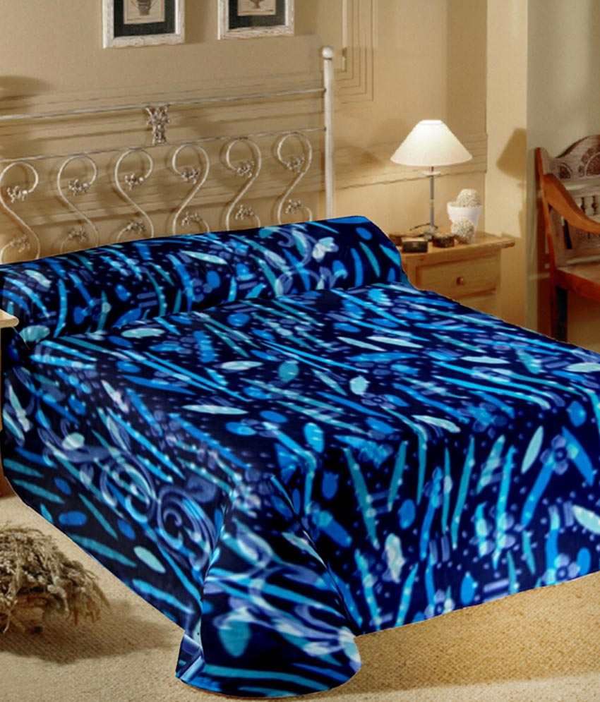 Raymond Blue Abstract Polyester Blanket Buy Raymond Blue Abstract