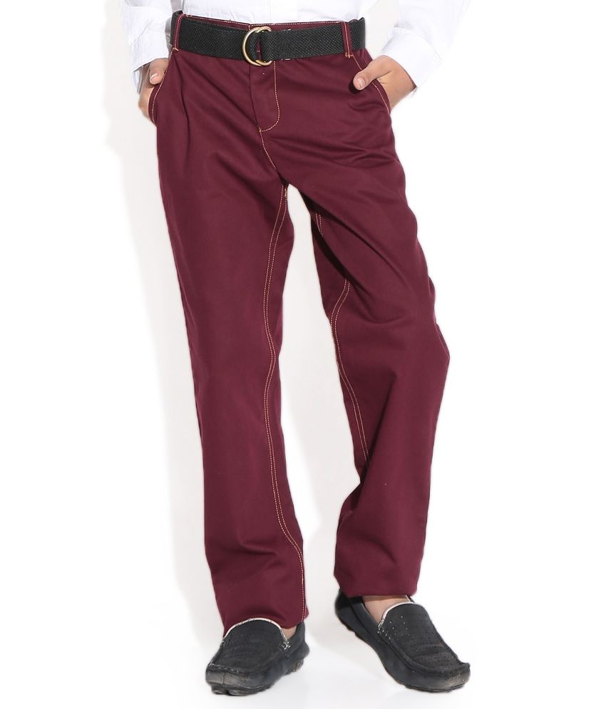 boys maroon pants