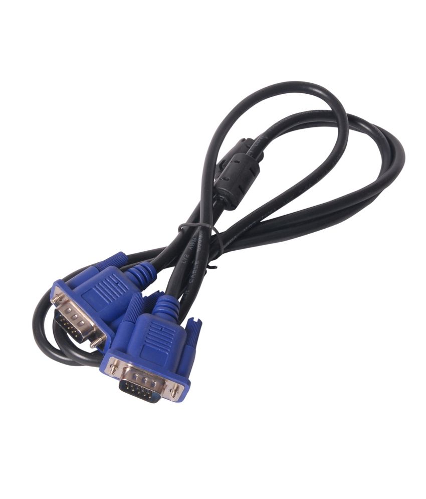Speed Vga Cable Mm 3+4 With 2 Ferrit Data_cable (blue & Black) Buy Speed Vga Cable Mm 3+4