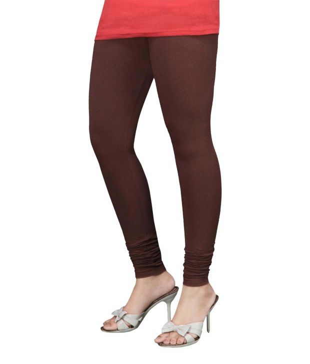 Itka Stylish Brown Cotton Lycra Legging By Itka Price in India - Buy ...