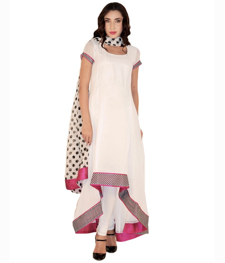 plain georgette suit design