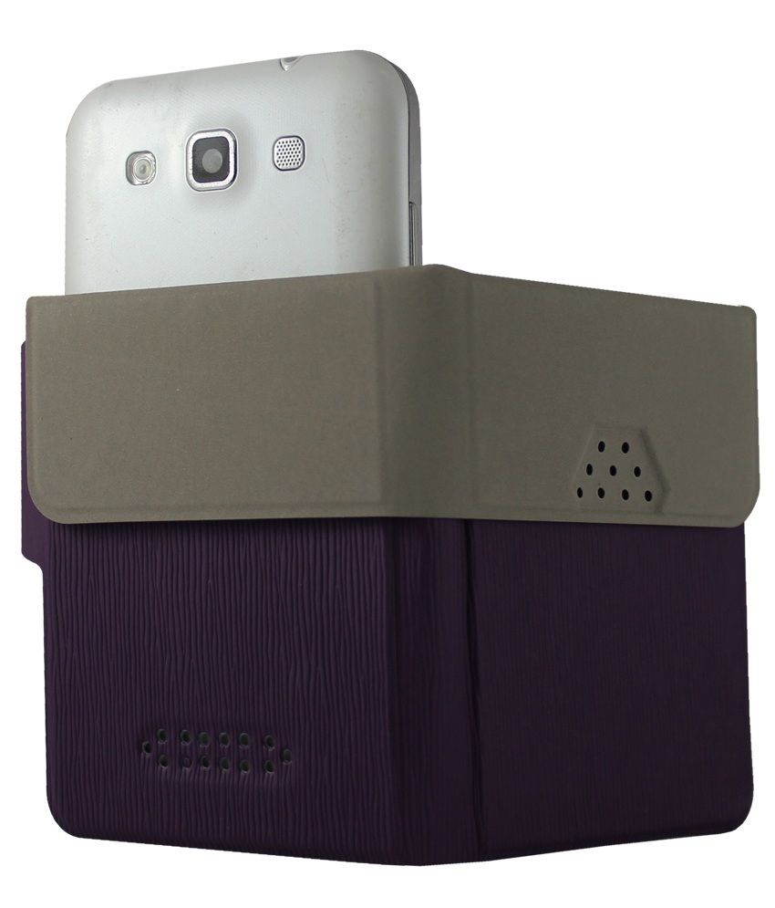 Molife Universal Flip Cover For Micromax Nitro A310 Purple Flip