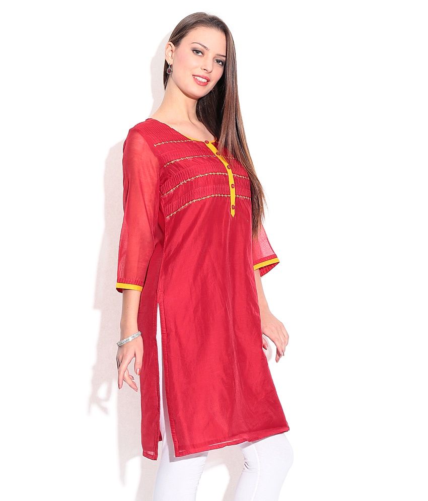 polyester kurti