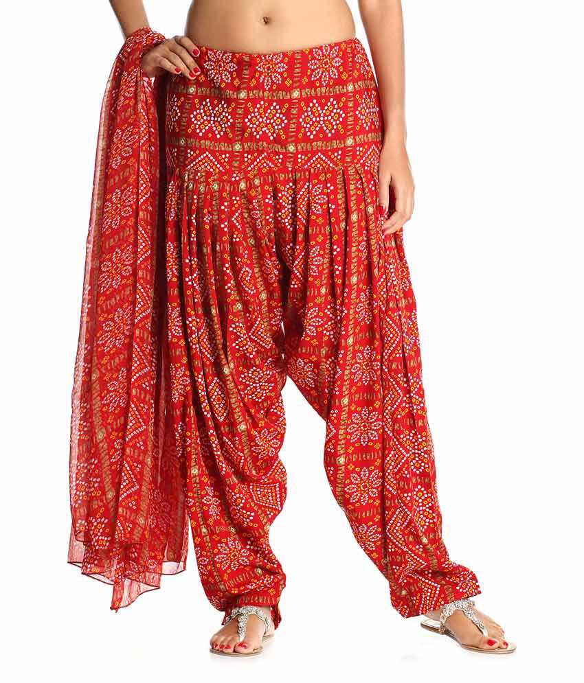 Soch Maroon Polyester Patiala And Dupatta Set Price in India - Buy Soch ...