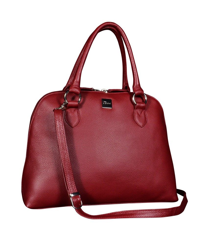 osprey red leather shoulder bag