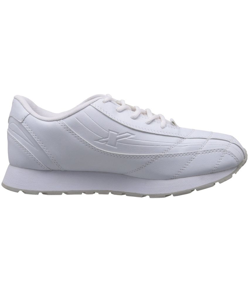 Relaxo Sparx White Synthetic Leather Sport Shoes For Men - Buy Relaxo ...