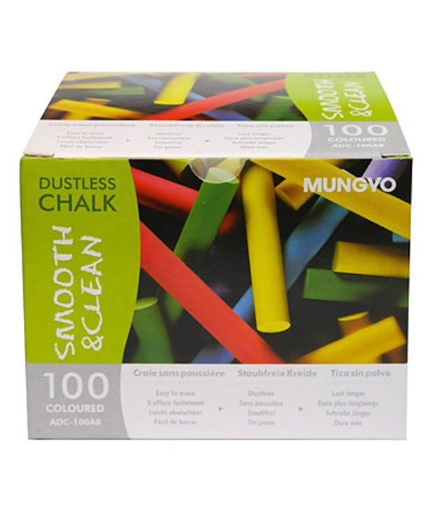 Mungyo Dustless Colored Chalk Carton Of 180 Box: Buy Online At Best ...