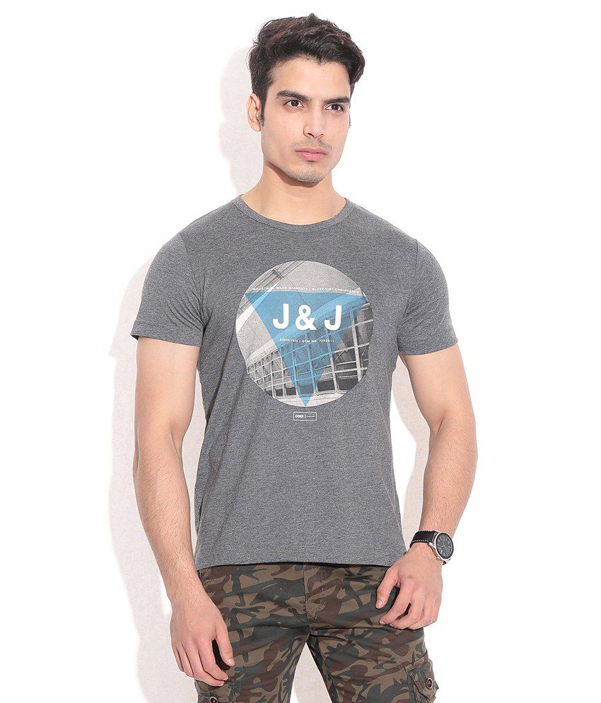 Jack & Jones Black T-Shirt - Buy Jack & Jones Black T-Shirt Online at ...