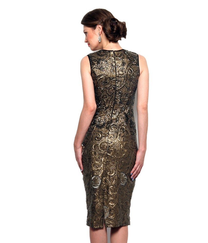 buy gold dress online