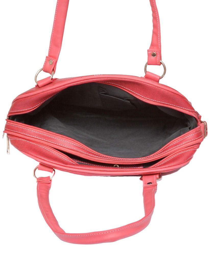 neon pink shoulder bag