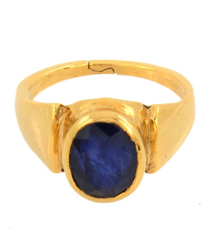 Avataar Panch Dhatu Adjustable Ring 6.25 Ratti Blue Sapphire Gemstone ...