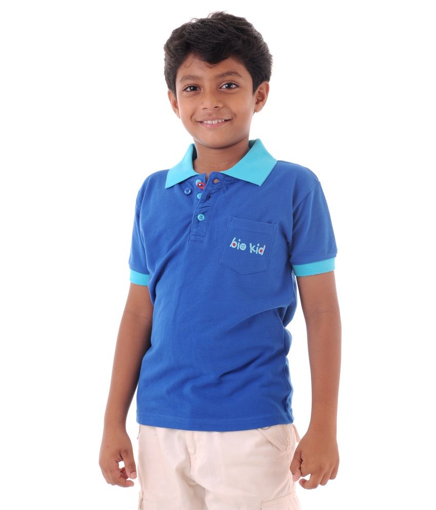 Bio Kid Navy Cotton Collared Neck Solids Shirt - 1 Pcs - Buy Bio Kid ...