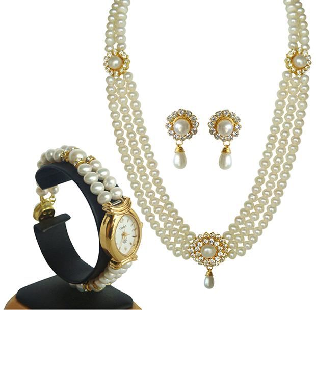 pearl jewellery sets with price