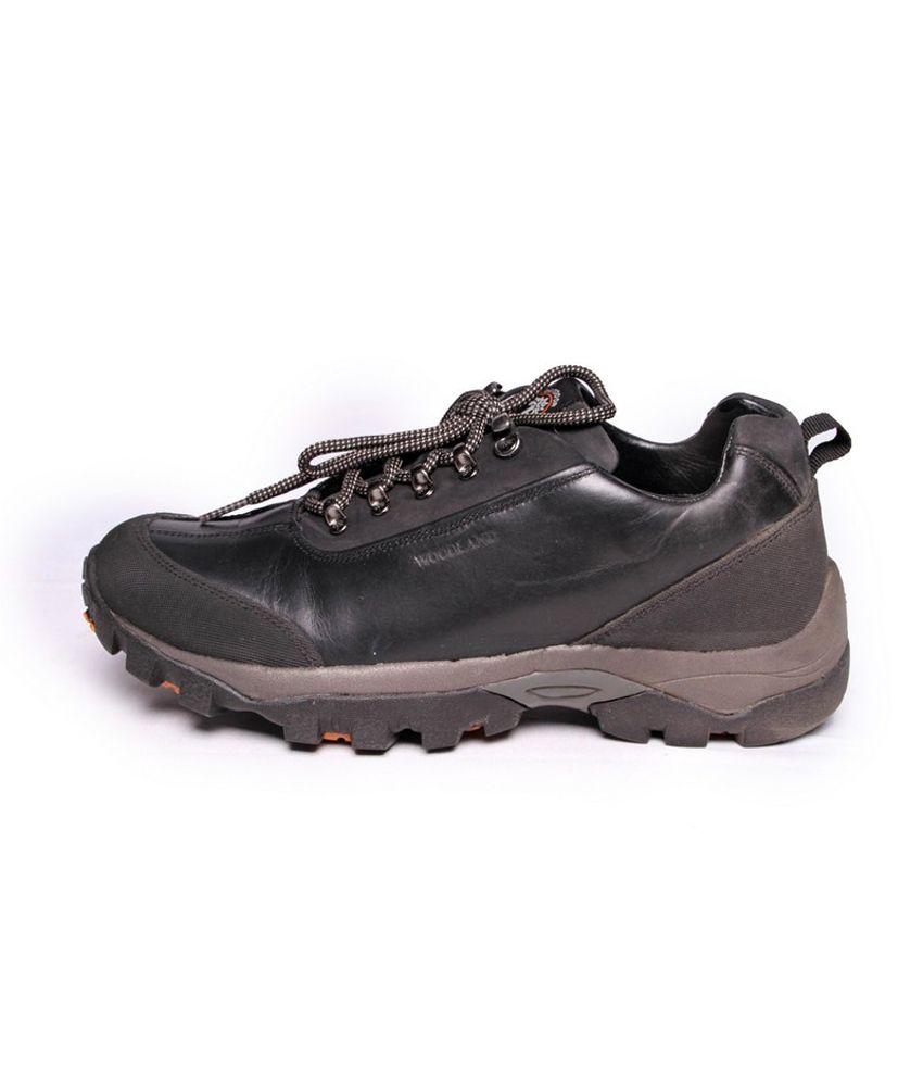 are woodland shoes made of leather