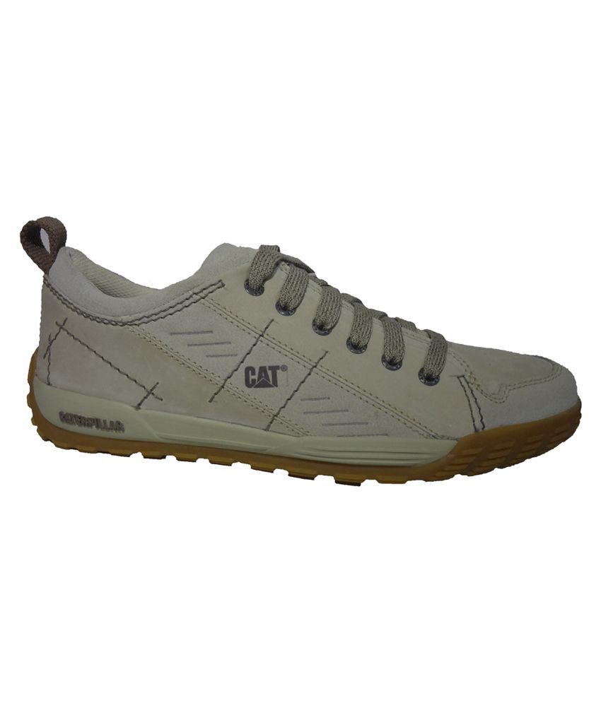 Caterpillar White Suede Leather Casual 