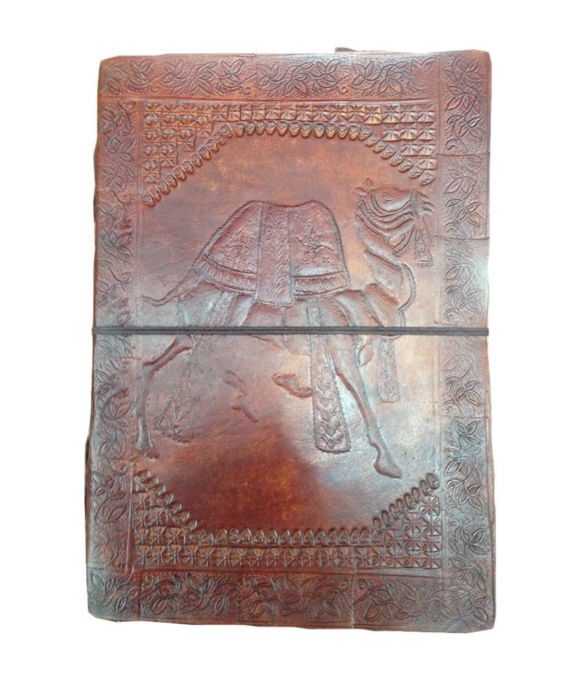 Karachi Stationary Mart Red Leather Camel Print Diary Buy Online at