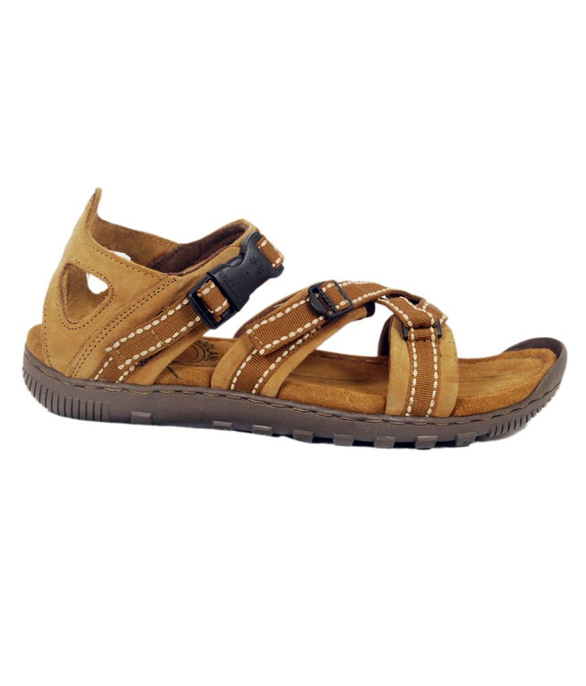 leather sandals woodland