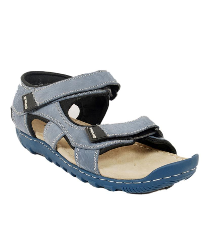 Woodland Denim Leather Sandals - Buy Woodland Denim Leather Sandals ...