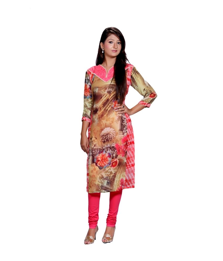 full sleeve georgette kurti