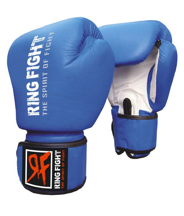 Ring Fight Blue And White Leather Olympic Legends Boxing ...